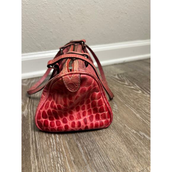 Dooney & Bourke Vintage Baguette Shoulder Bag Pink Alligator - Picture 6 of 10